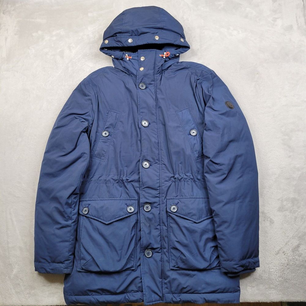 J Lindeberg Jacket Men Small Puffer Coat Down Feather Hoodie Winter‎ Ski Adult